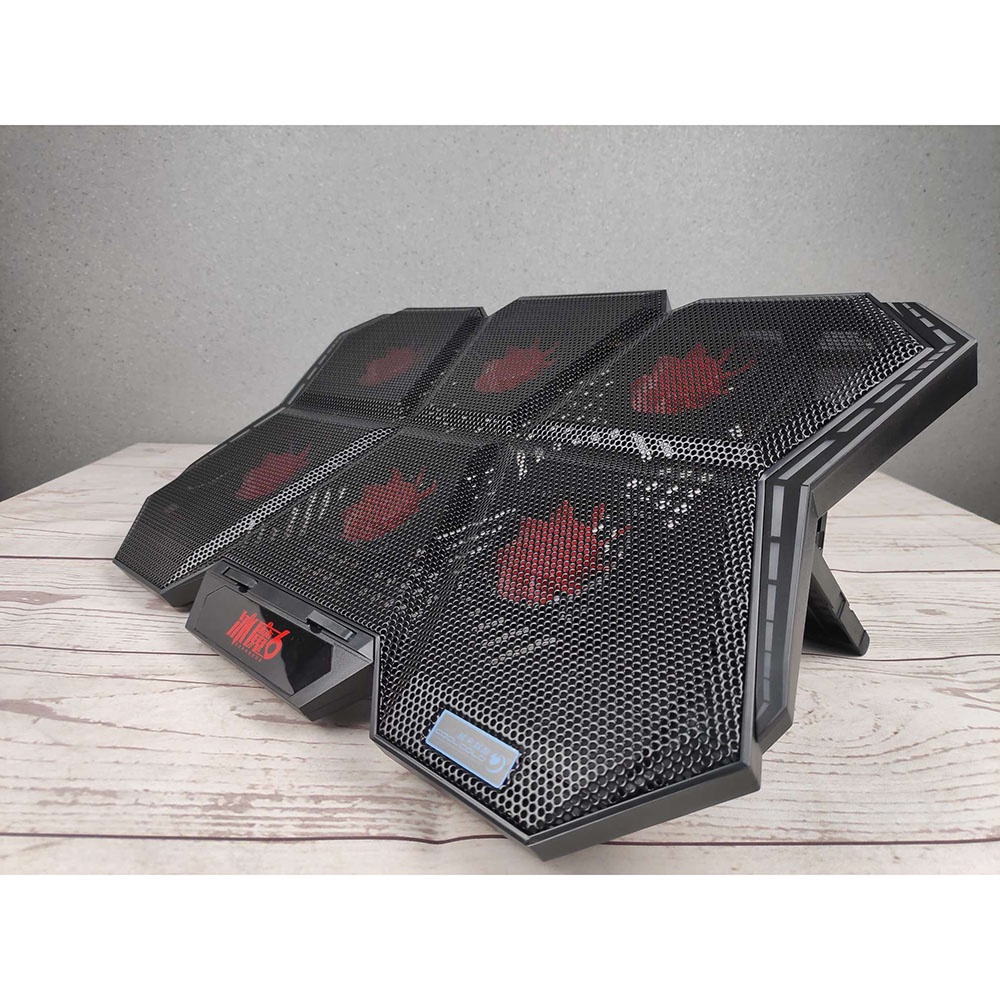 COOLCOLD Notebook Cooler Pad Laptop RGB Ultra Thin Radiator Cooling Base - K40 - Black