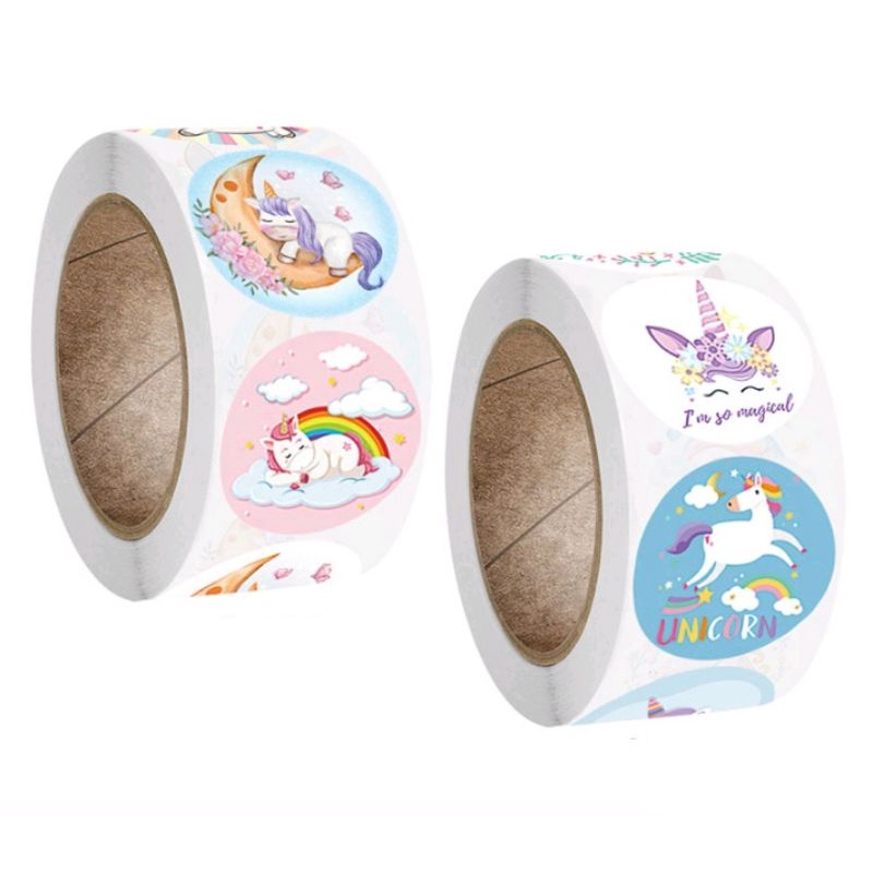 

Stiker Label Cute Cartoon Animal Children - Segel Kemasan - Packaging sealer Box - Hiasan Kado