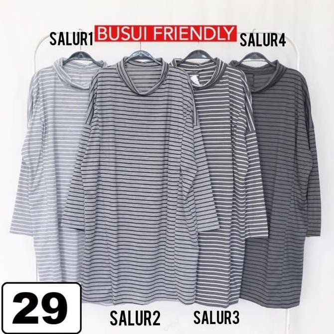 Tunik Blouse Busui Kaos Wanita Murah - Putih /Fashion Muslim Wanita