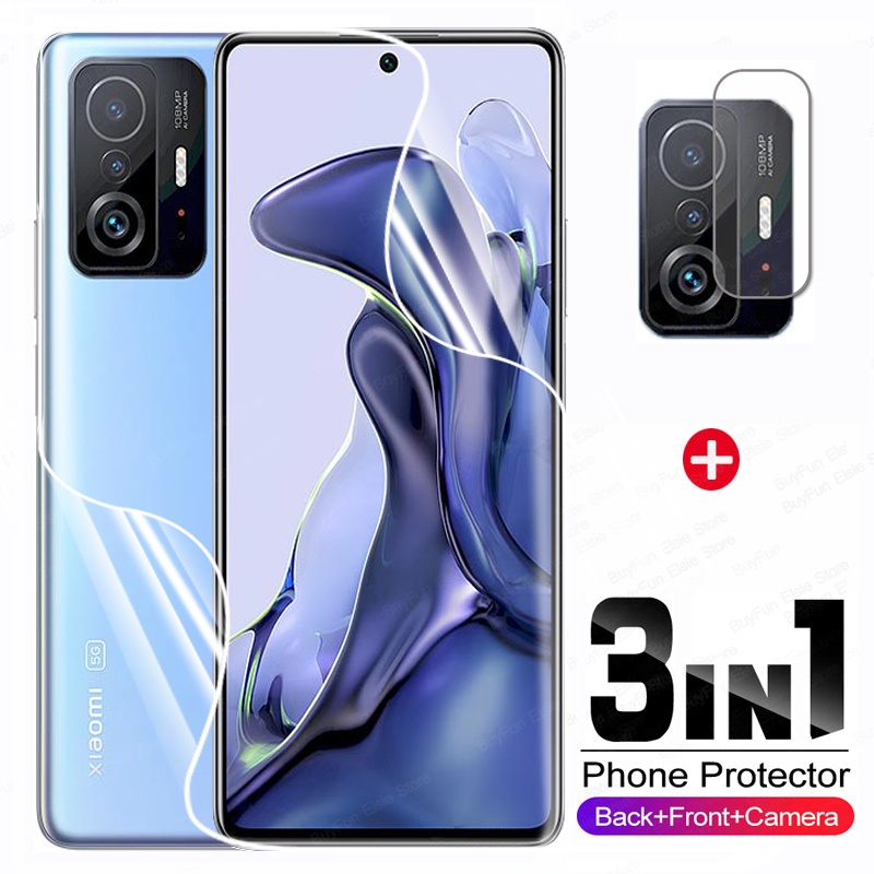 Pelindung Layar Xiaomi Mi 11T + Pro paket 3 in 1 berbahan hydrogel