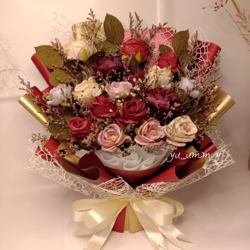 Large Bouquet Dried Flower Local Aesthetic/Handbuket/Buket bunga kering/Rumput Kering/Dekorasi Rusti