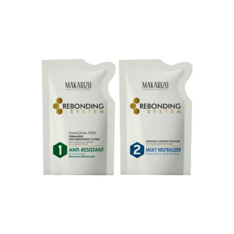 Makarizo Rebonding System / Smoothing / Obat Pelurus Rambut Makarizo Set