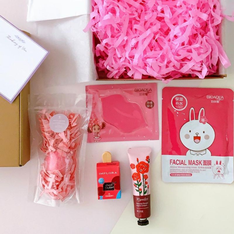 

Gift Box Pink C: Kado Happy Birthday, Thank you, Congratulations, Thinking of you