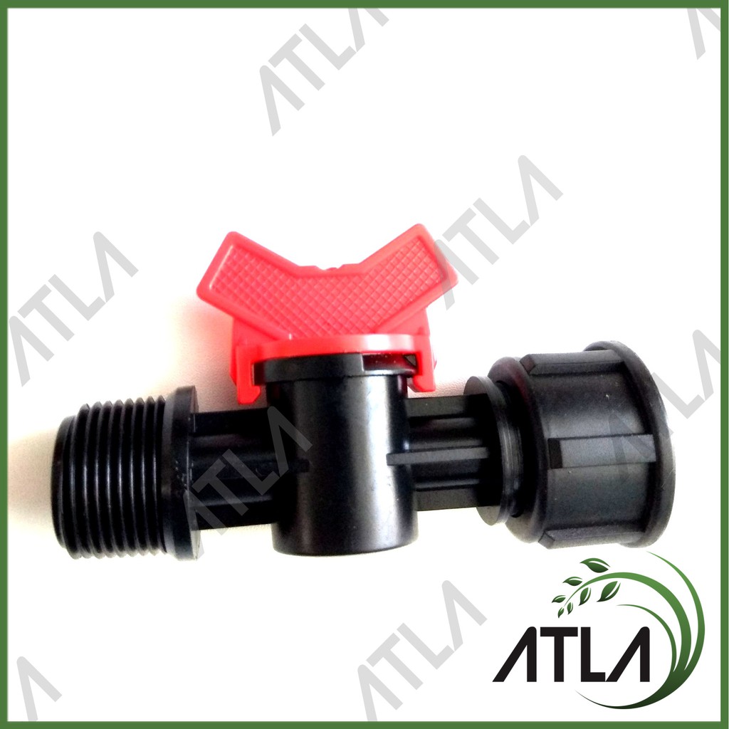 Konektor Keran Valve Drat Luar 25 mm ke Drat Dalam 3/4" 25mm ICS047