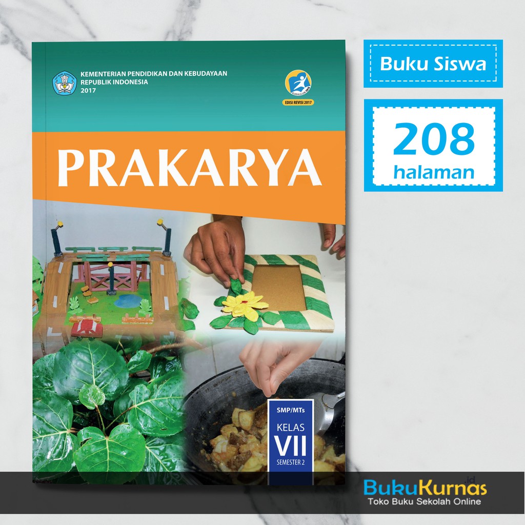 Buku Prakarya  SMP Kelas 7 Semester 2 K13 Revisi 2022 