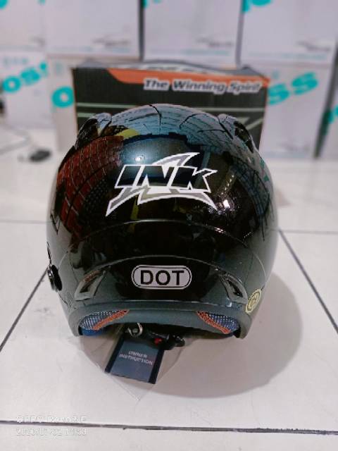 HELM INK CX25 BLAK LUBANG KUNCI FULL BOK FULL COLOUR-4
