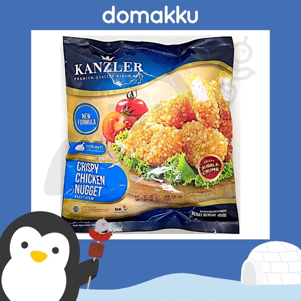 

Kanzler Crispy Chicken Nugget (Naget Ayam) Bubble Crumb 450gr, Halal