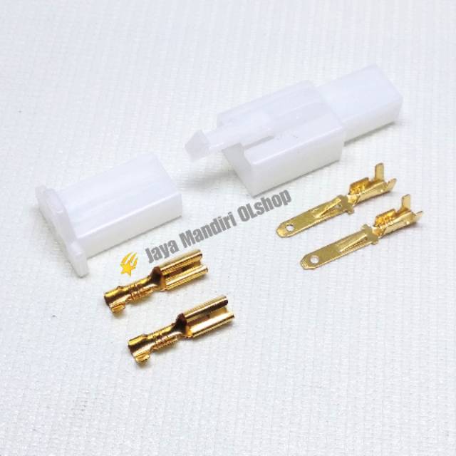 SOCKET / CONNECTOR SKUN SET 2 PIN KECIL