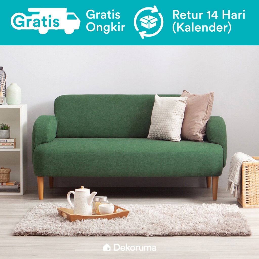  Dekoruma  Chibi Sofa  MInimalis 2 Seater Sofa  Ruang Tamu 