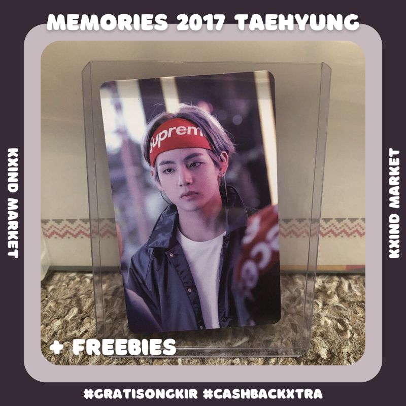 BOOKED⚠️ Photocard BTS MEMORIES 2017 Kim Taehyung / PC Tae v JK memo 2017 / DVD memories 2017 BTS