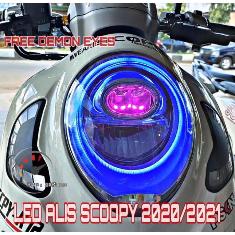 HIASAN VARIASI LAMPU BAGIAN DEPAN  SCOOPY 2020 2021 2022