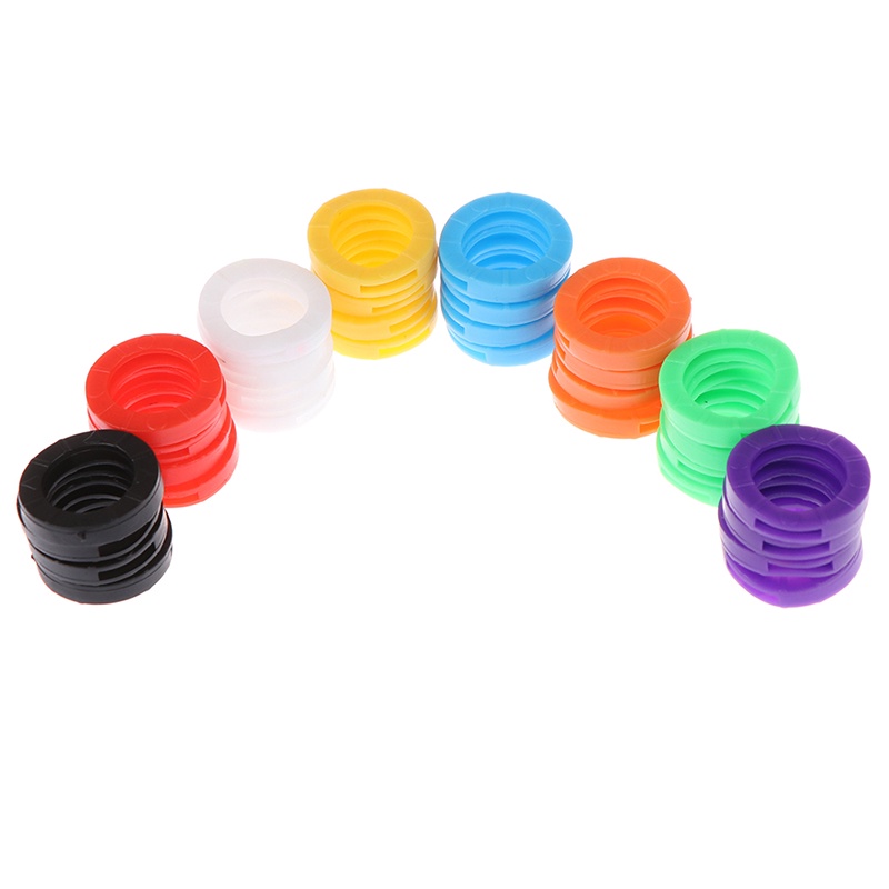 (Happy) 32pcs Casing Kunci Bahan Silikon Warna Terang