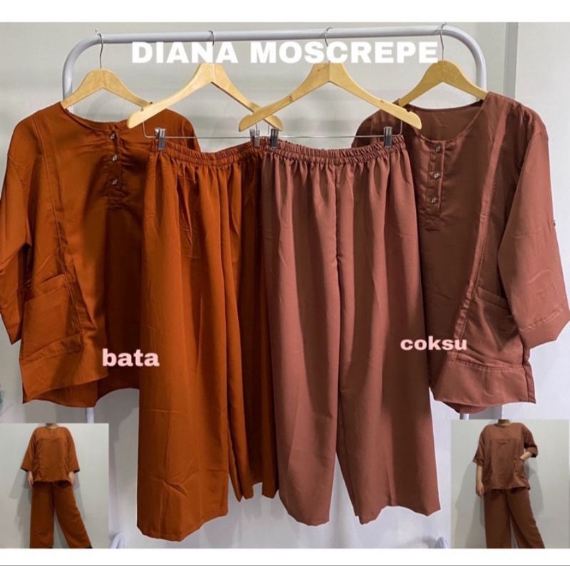 DIANA MOSCREPE - Baju Setelan Jumbo - SET JUMBO - Baju Setelan Wanita Celana Jumbo