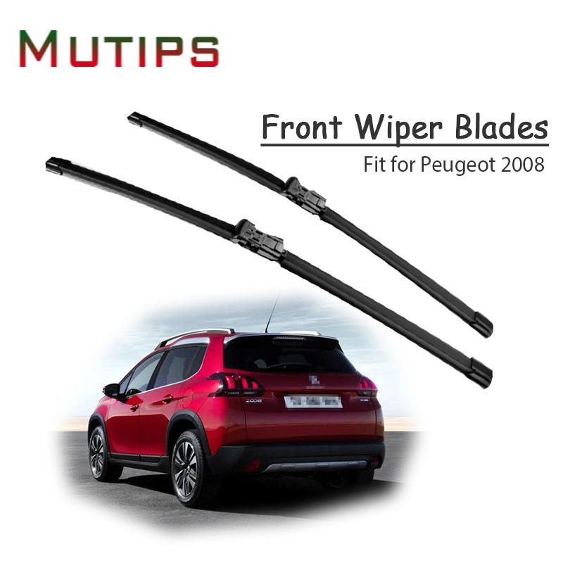 1 Set Karet Wiper Depan Mobil Untuk Peugeot 2008 2017 2016-2012yrs