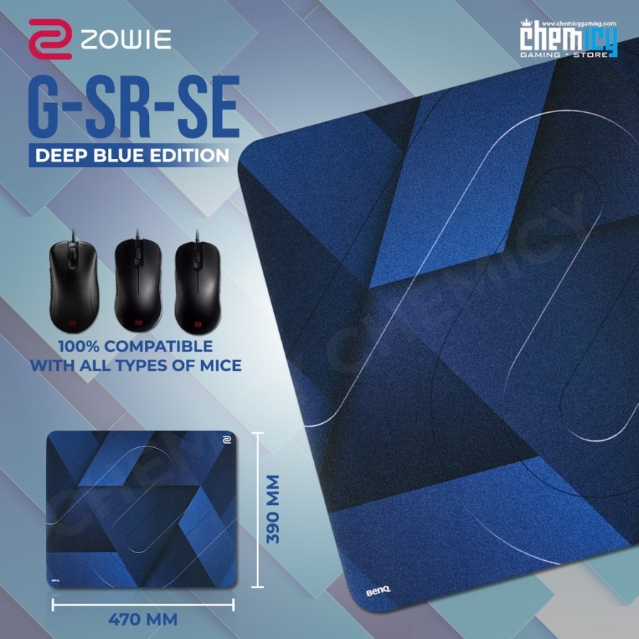 Benq Zowie Gsr Se Deep Blue Mouse Pad Gaming Shopee Indonesia