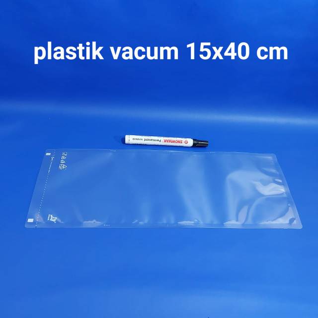 Plastik vacum ukuran 15x40cm