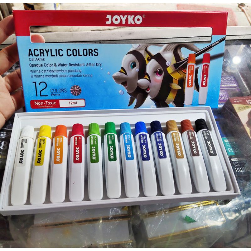 

Cat acrylic Joyko 12 colors tube (12ml)