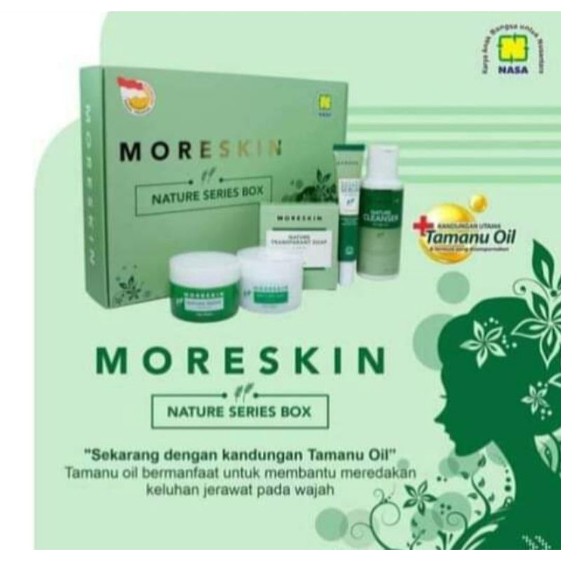 Moreskin Nature Kemasan Baru moreskin nature nasa perawatan kecantikan paket moreskin nature