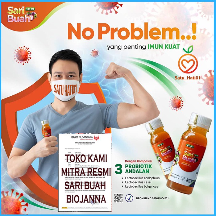 

Sari Buah Probiotik/Minuman Sehat/Imun Tubuh/Lawan corona/sari buah/Sb 19