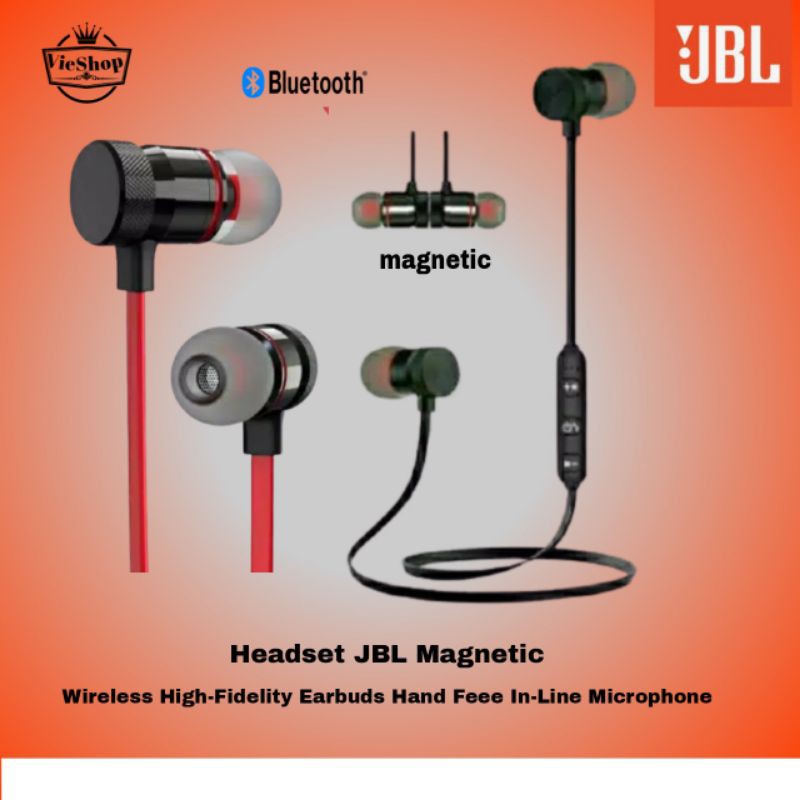 HEADSET BLUETOOTH MEGABASS  MAGNETIC WIRELESS