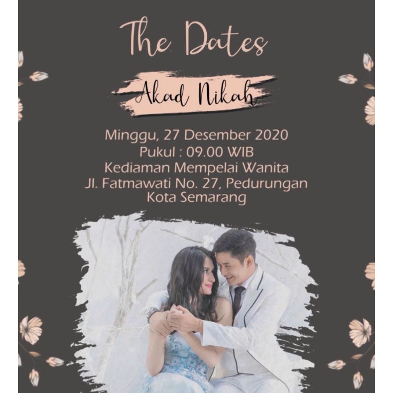 3D Romantic Digital Invitation Video Pernikahan/ Undangan Digital  ( Free Ongkir )