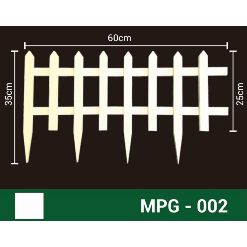 PAGAR MINI KAYU ISI 2PCS dekorasi taman kecil pagar keliling rakitan