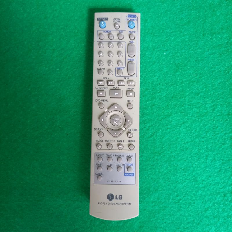 Remote LG DVD Speaker System Original . 6711R1P097B .