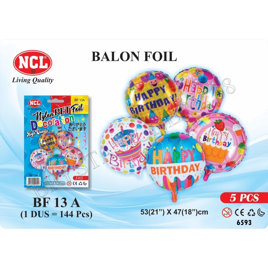 Balon Nylon Foil NCL / Balon Motif