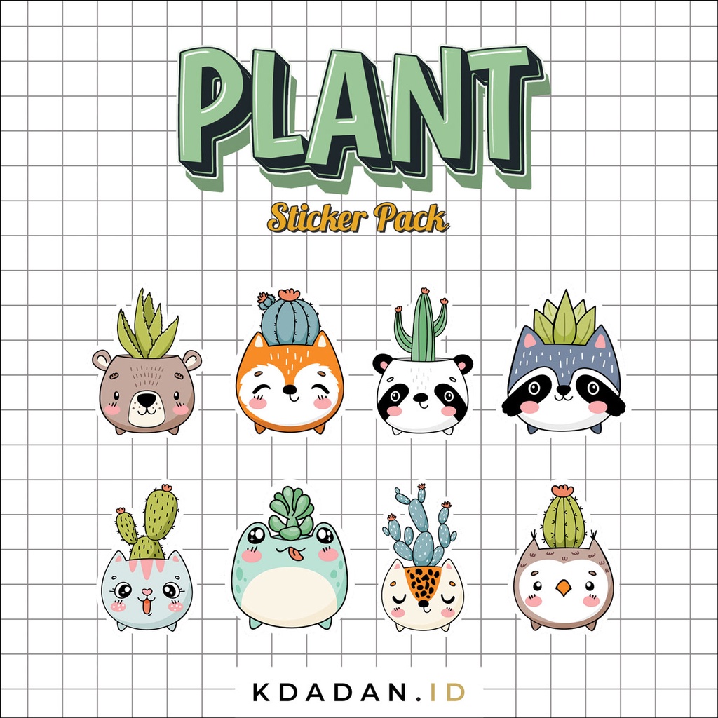

Plant Sticker Mini Pack / Stiker Tanaman / PLNT-002