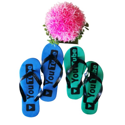 (COD) SANDAL YOUTUBE SANDAL JEPIT SPON MOTIF