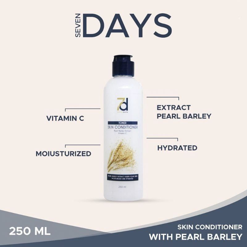 Toner Skin Conditioner Seven days With Pearl Barley Extract 250ml