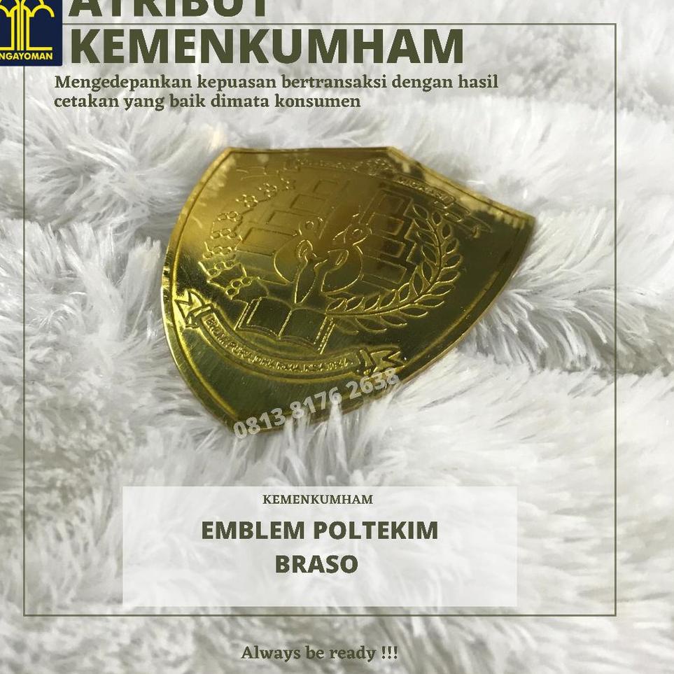 Langsung Beliii.. Emblem POLTEKIM / Topi Pet Poltekim / Atribut Poltekim / Atribut Taruna / Atribut 