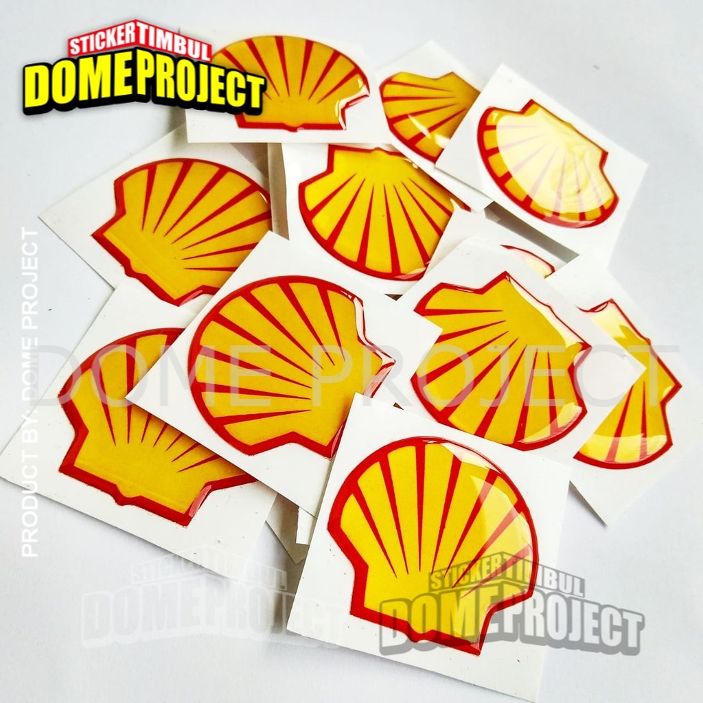 SHELL STIKER EMBLEM RESIN LENTUR AKSESORIS KACA MOBIL STIKER BODY STICKER OUTDOOR STIKER BODY MOBIL