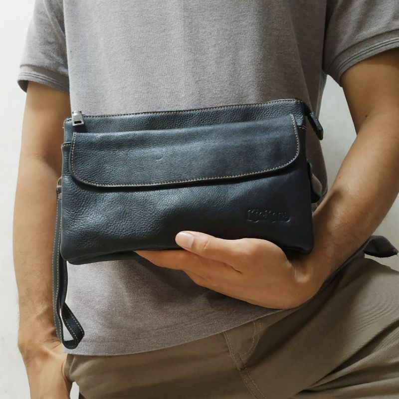 Handbag Pria Dan Wanita Kulit Asli | Clutch Bag Kulit