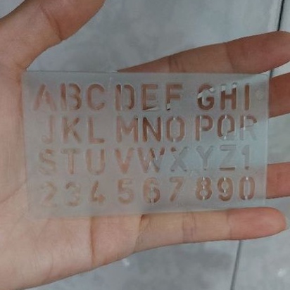 

Penggaris huruf & angka kecil