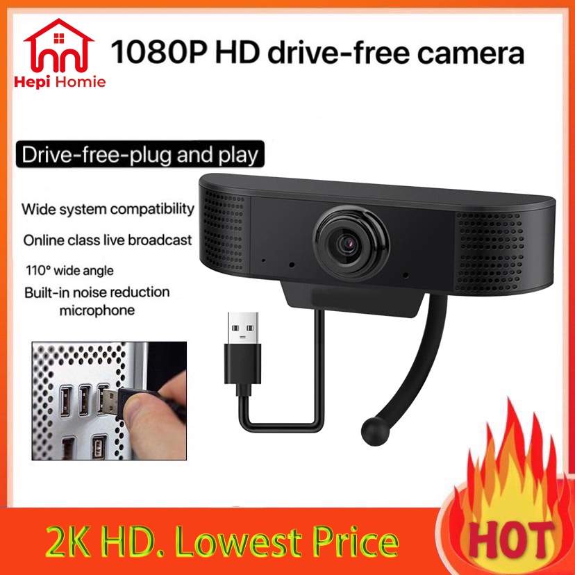 [HH] FULL HD WEBCAM 1080P WITH BUILT IN MIC MICROPHONE WEB CAM CAMERA DH01