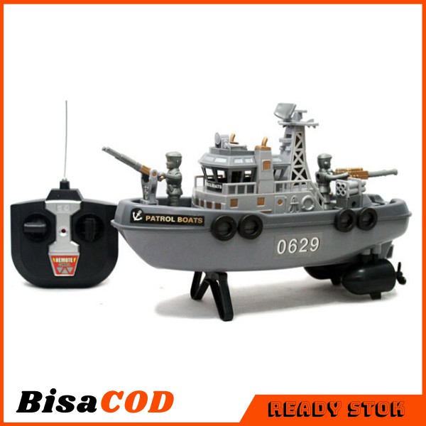 Mainan Kapal Remot Mainan Mobil Remot Kapal RC Mainan anak cowok
