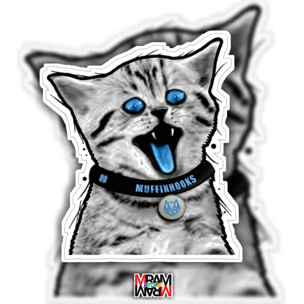 Patch Backpatch muffin hooks cat murah - ukuran besar