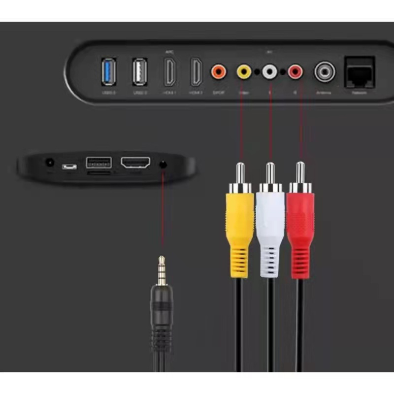 Kabel RCA 3 to 1 AV TO RCA / KABEL AUDIO VIDEO 3 in 1