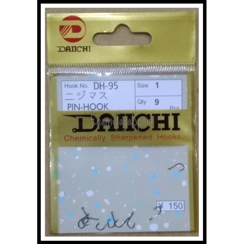 MATA KAIL DAICHI DH-95 (PIN-HOOK) (Black Chrome Lubang)