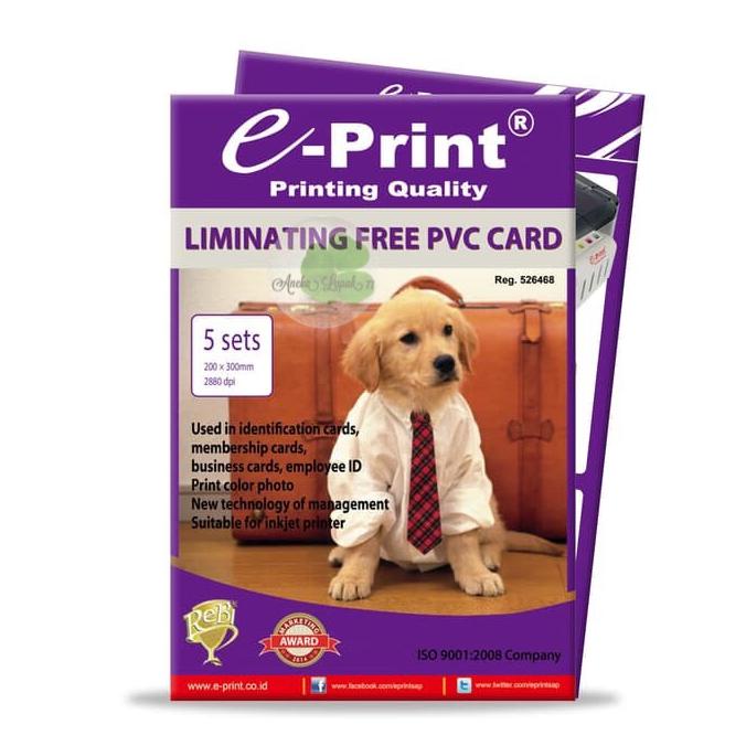 

E-print Laminating Free PVC card kertas laminating id card promo murah