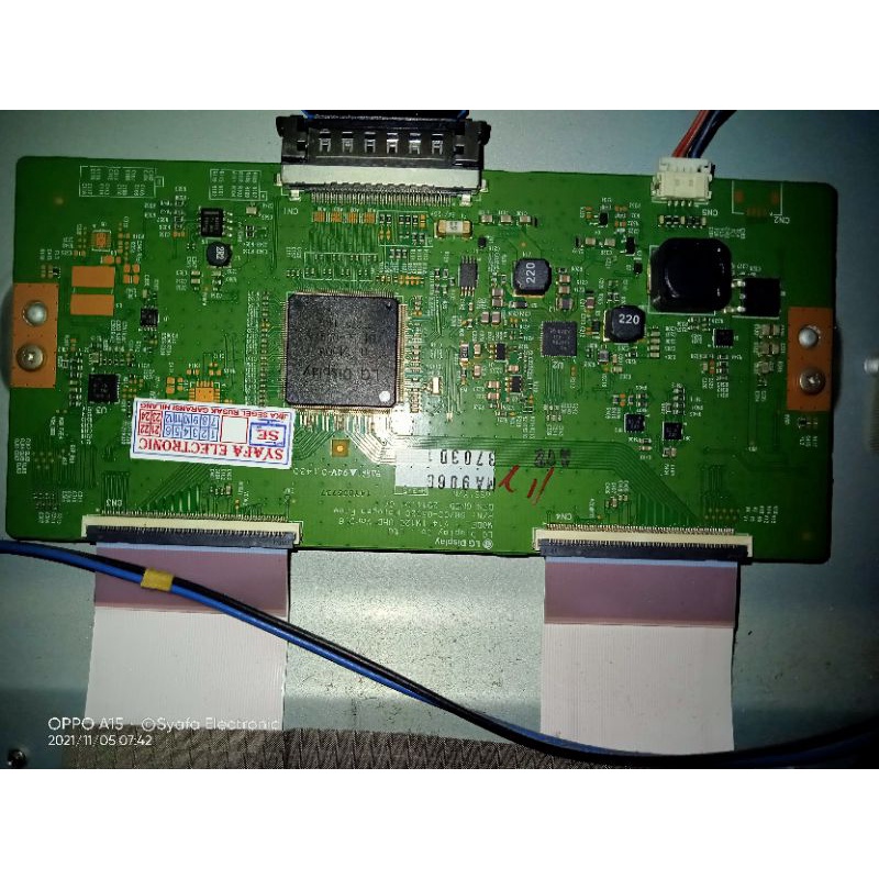 Tcon LG 55UB820T Model V14 TM120 UHD Ver 0.6 P/N 6870C-0502C