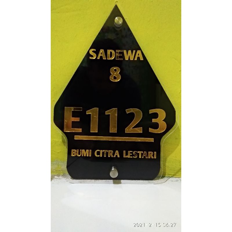

papan alamat rumah