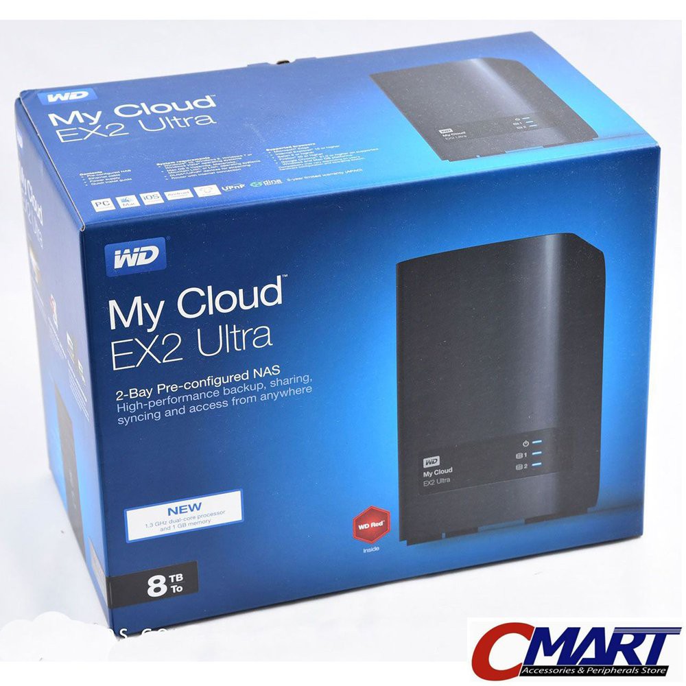 WD My Cloud EX2 Ultra 8TB Personal Cloud Storage - HDD   HD    Hardisk
