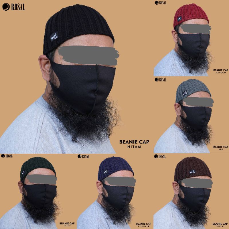 BEANIE CAP TOPI PECI KUPLUK MURAH ROSALHAT KOPIAH ROSAL AKSESORIES KEPALA PRIA LAKI-LAKI DEWASA