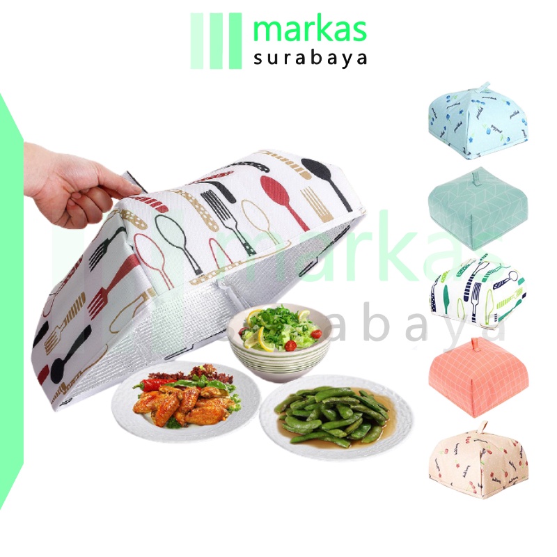 MARKAS HL0076 Tudung Saji Lipat Besar Penutup Makanan Aluminium Foil Petak Food Cover Tahan Panas