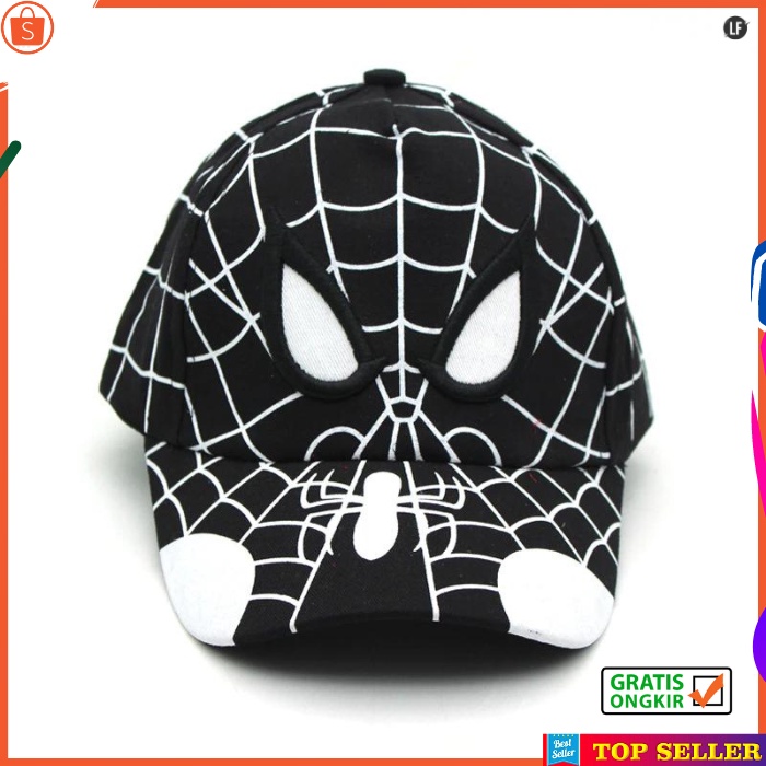 TOPI ANAK LAKI LAKI COWOK KEKINIAN KARAKTER SUPERHERO SPIDERMAN KID UMUR 3-7 TAHUN KOREA IMPORT A64