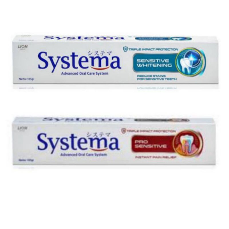 Systema Pasta Gigi Pro Sensitive / Sensitive Whitening 105gr