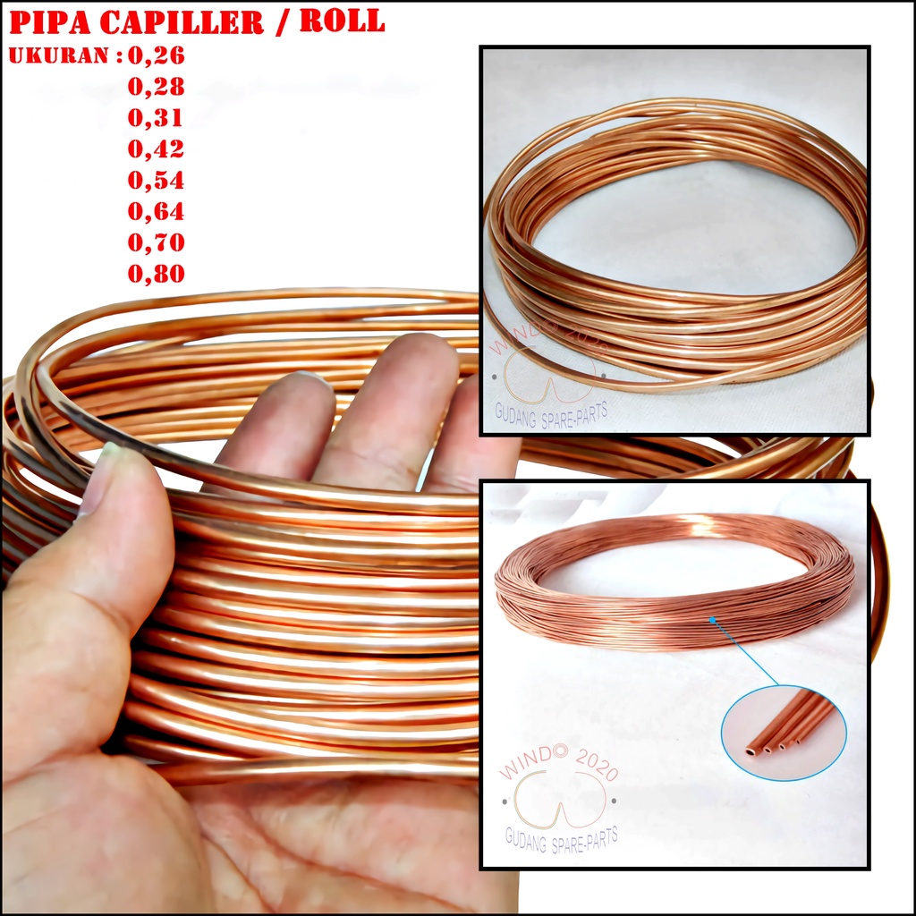 PIPA CAPILLER  | KAPILLER  |  CAPILER  |   KAPILER   |  KAPILLER 0.28, 031, 042, 0.54, 064, 070, 080