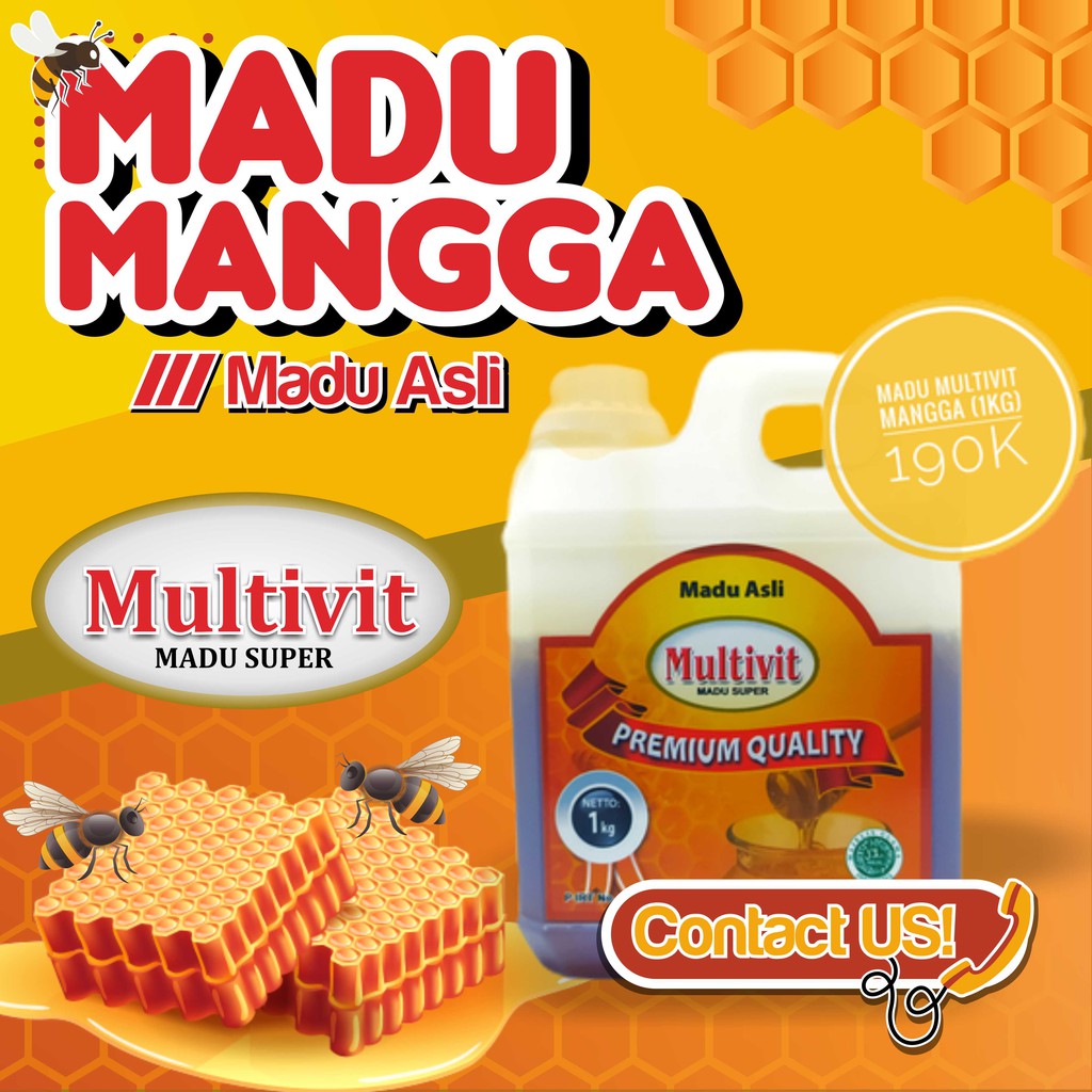 

Madu Multivit Mangga 1kg Kemasan Jerigen | Madu Asli 100% | Madu Murni 100%